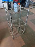 CUTLER Metalen Organizer Draadrek Chroom Flessenhouder, Huis en Inrichting, Ophalen, Zo goed als nieuw