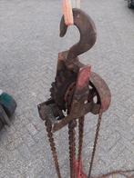 Antiek takel lier vintige ketting vintage ketingtakel, Ophalen, Gebruikt, Handmatig