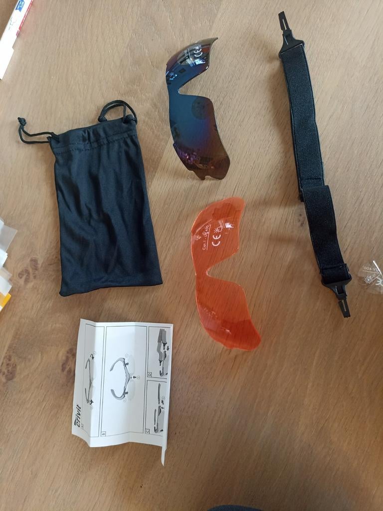 Crivit glazen, Overige merken, Zonnebril op sterkte, Zwart, Ophalen of Verzenden