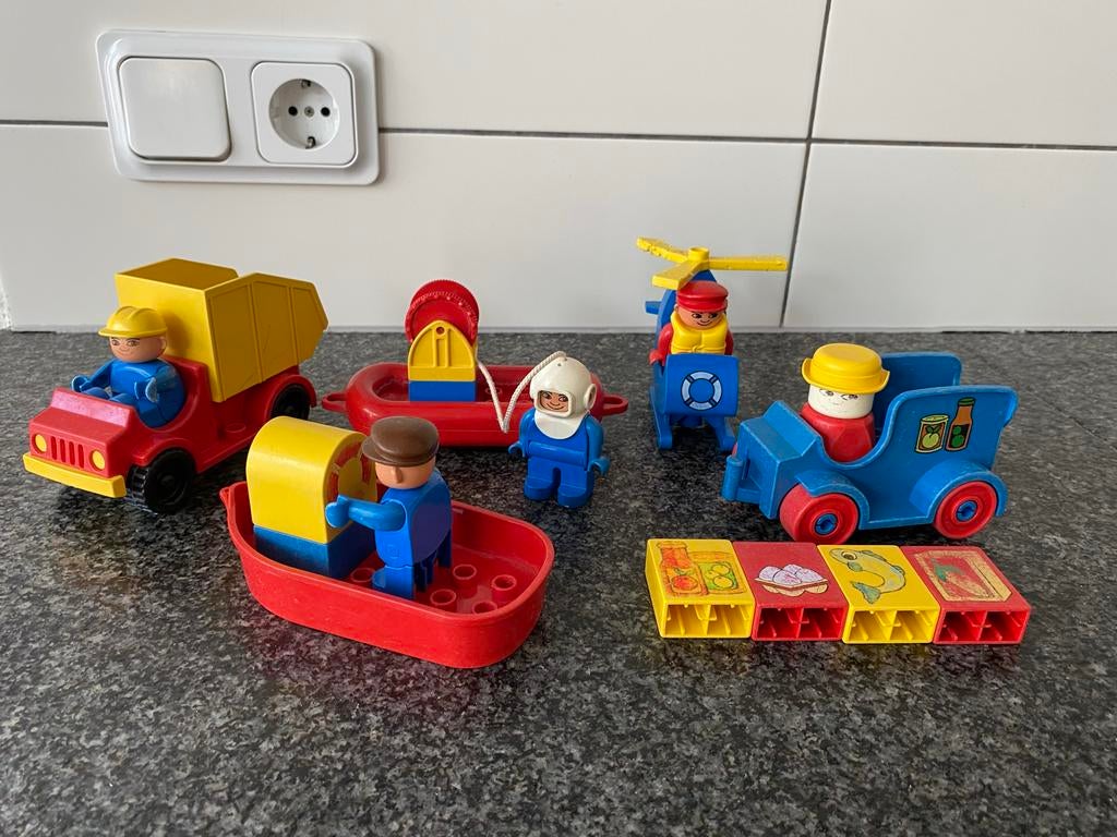 Duplo boot en auto's - Leuke speelset, Kinderen en Baby's, Speelgoed | Duplo en Lego, Ophalen of Verzenden, Gebruikt, Complete set