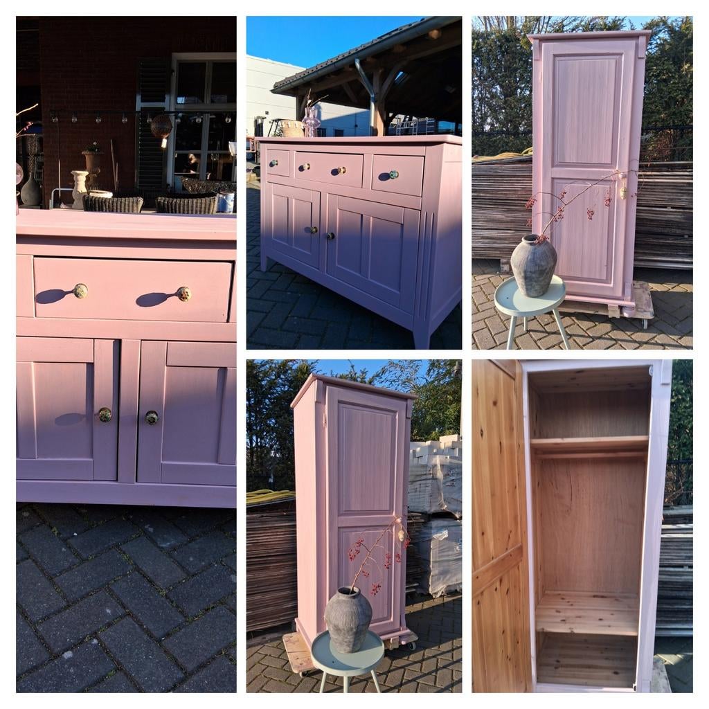 Roze kast en commode, Huis en Inrichting, Ophalen