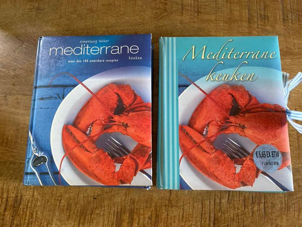 2 Mediterrane Keuken kookboeken, Ophalen of Verzenden, Gelezen, Europa, Gezond koken