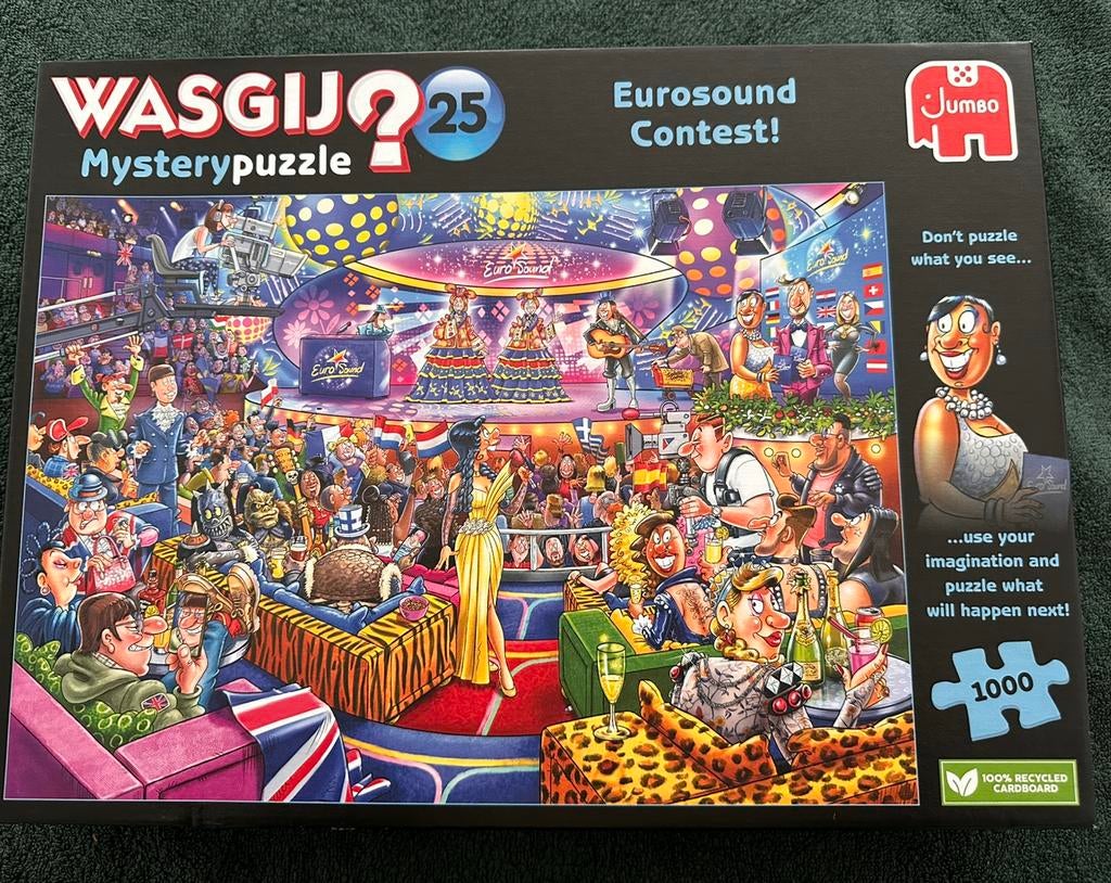 Wasgij puzzel Eurosound Contest! 25, Hobby en Vrije tijd, Denksport en Puzzels, Ophalen of Verzenden, 500 t/m 1500 stukjes, Zo goed als nieuw
