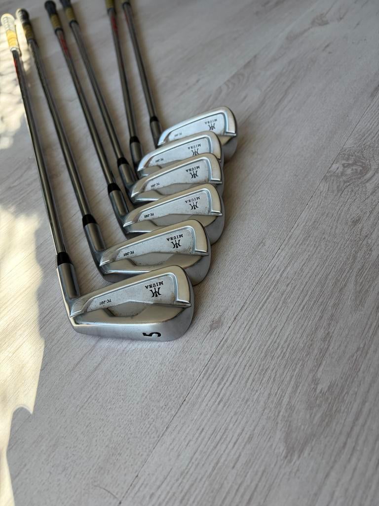 Miura TC201 golfclubs met Golf Pride standaard grip, Sport en Fitness, Golf, Ophalen of Verzenden, Gebruikt, Set, Overige merken