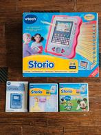 VTech Storio Educatief Multimedia Systeem + 3 Spellen, Ophalen of Verzenden, Zo goed als nieuw, Taal en Lezen