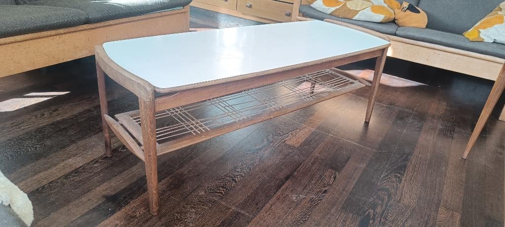 Vintage salon tafel van Teeffelen Nr. 13, Ophalen, Minder dan 50 cm, Gebruikt, Minder dan 50 cm