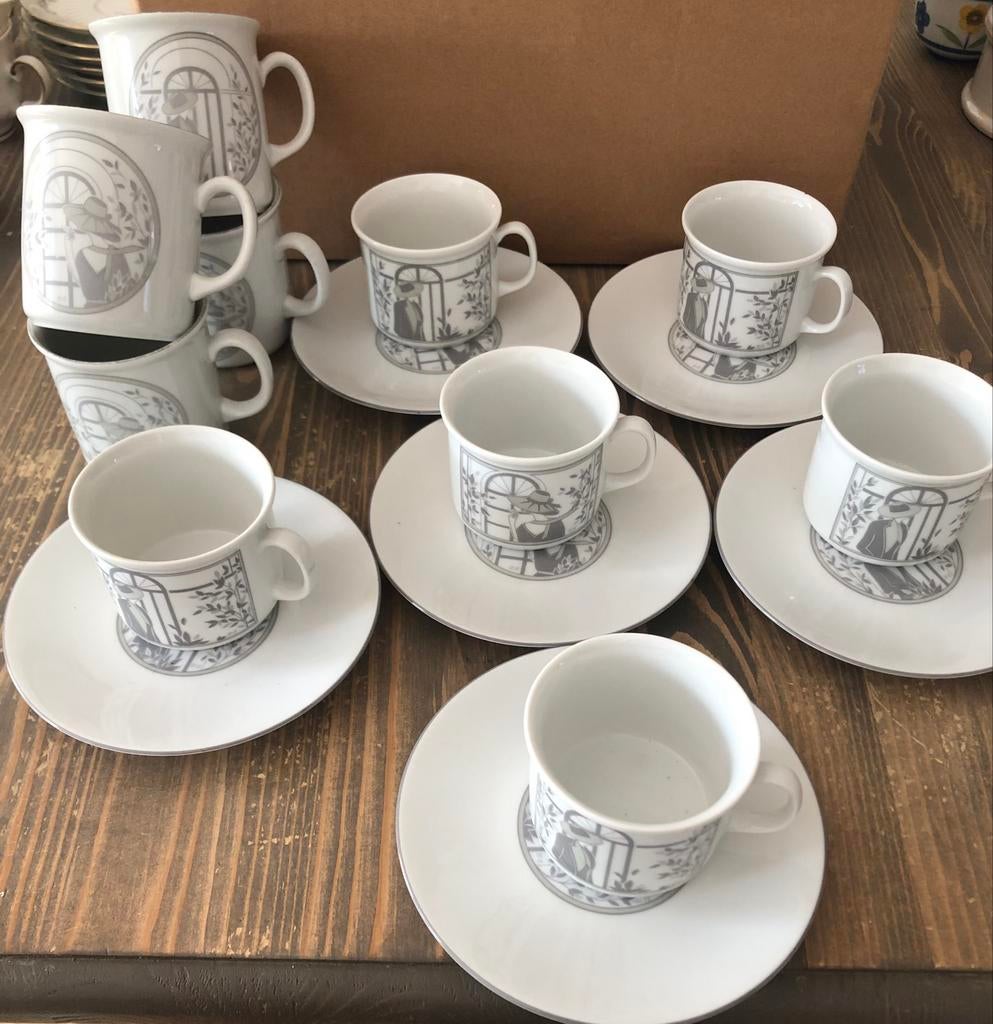 West Germany Bavaria J.Kronester kop en schotels, Huis en Inrichting, Keuken | Servies, Gebruikt, Kop(pen) en/of Schotel(s), Overige stijlen