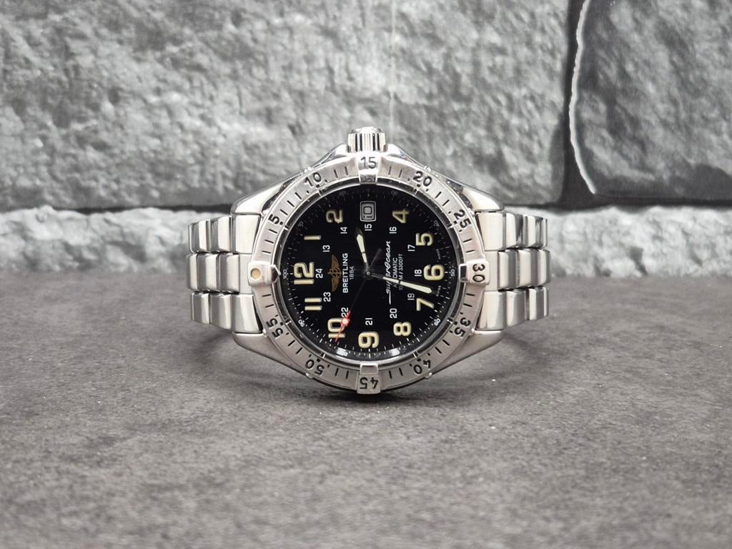 Breitling Superocean 41mm Automaat watch only, Staal, Gebruikt, Staal, Breitling