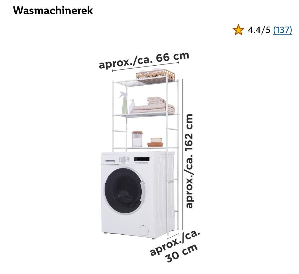 Wasmachinerek rek was, Ophalen, Zo goed als nieuw, Wasrek