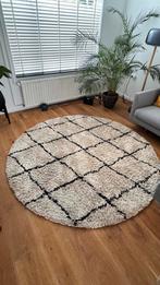 Westwing vloerkleed Naima rond 210 diameter, Ophalen, Wit, Rond, 200 cm of meer