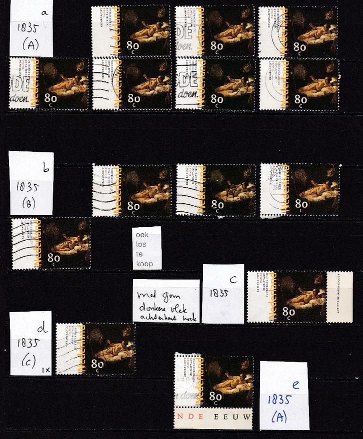 9683) Nederland 1835 schilderkunst 1999, Postzegels en Munten, Postzegels | Nederland, Ophalen of Verzenden