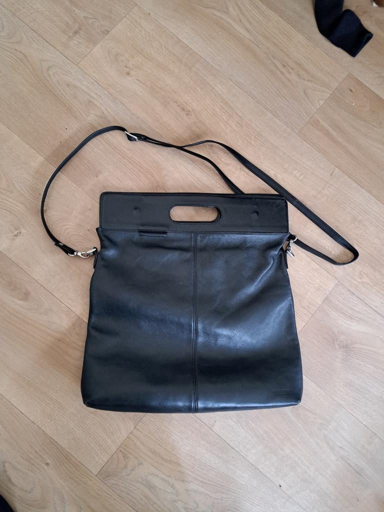 Bosboom leren handtas, Ophalen of Verzenden