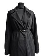 Comma oversized trenchcoat met wol, Maat 42/44 (L), Zo goed als nieuw, Grijs, Comma