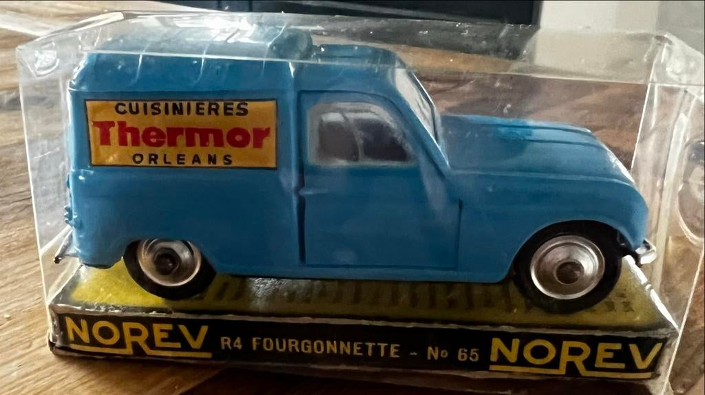 Norev Renault 4 Fourgonnette Thermor 1:43, Ophalen of Verzenden, Gebruikt, Bus of Vrachtwagen, Norev
