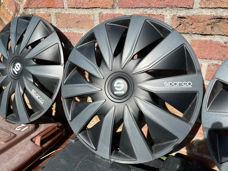 Wieldoppen 15” Sparco - Set van 4, Auto diversen, Wieldoppen, Gebruikt, Ophalen