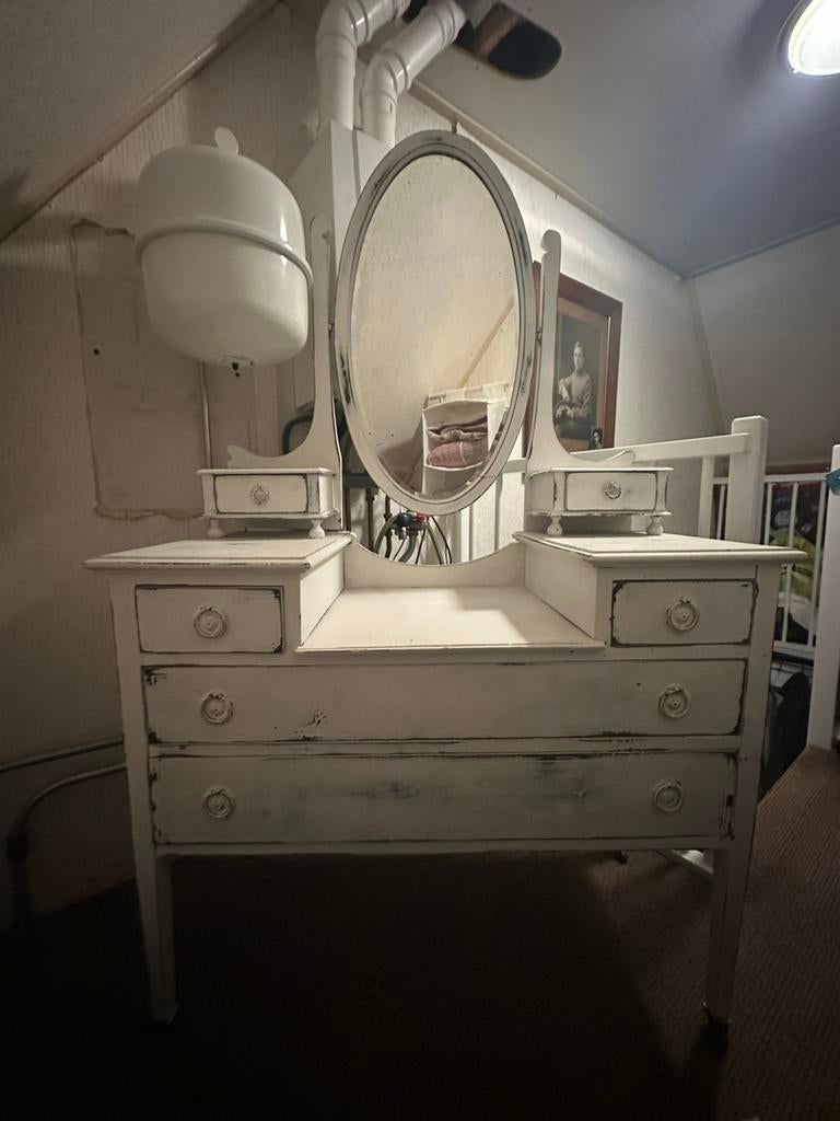 Makeup tafel met spiegel, Ophalen, Zo goed als nieuw, 50 tot 100 cm, Minder dan 100 cm