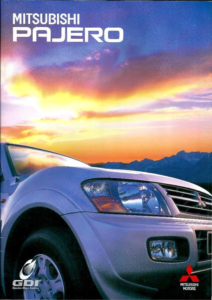 Brochure Mitsubishi Pajero Maart 2000, Ophalen of Verzenden, Gelezen, Mitsubishi