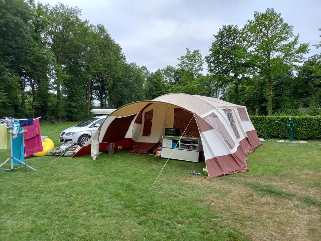 Vouwwagen Jamet Dakota 6 tot 8 personen, Ophalen, Beige, Aanwezig, Meer dan 6