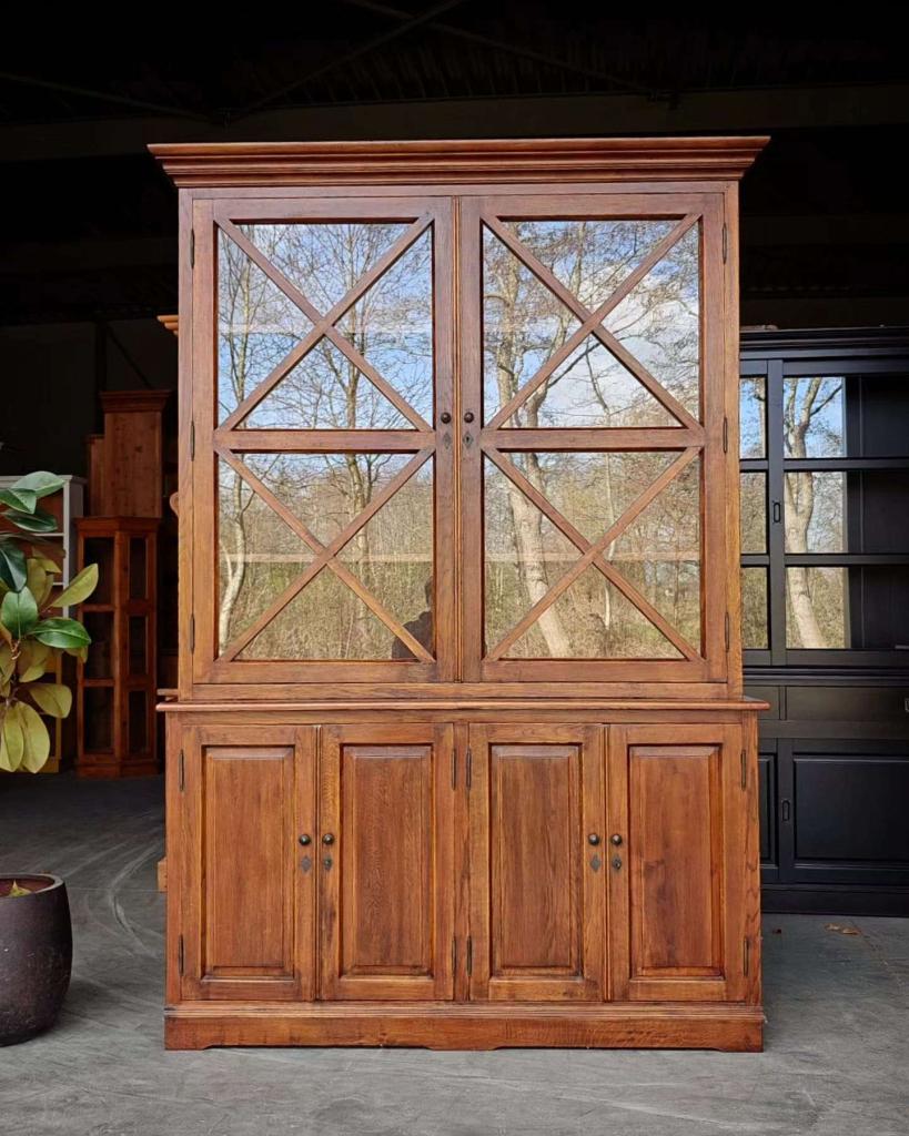 Prachtige eikenhouten servieskast | Buffetkast eiken #9147, Huis en Inrichting, Kasten | Buffetkasten, Niet ingevuld, 200 cm of meer