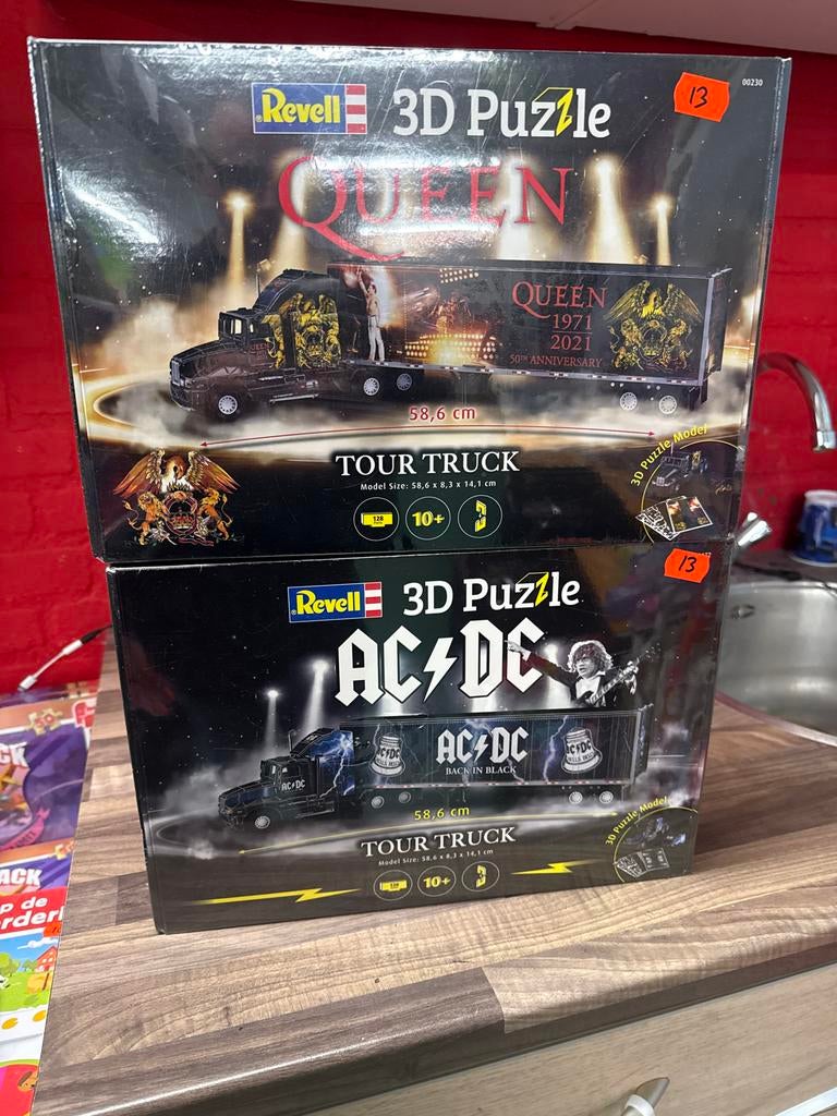Revell 3D Puzzle Tour Truck Queen, Hobby en Vrije tijd, Modelbouw | Auto's en Voertuigen, Revell, Groter dan 1:32, Nieuw, Ophalen of Verzenden