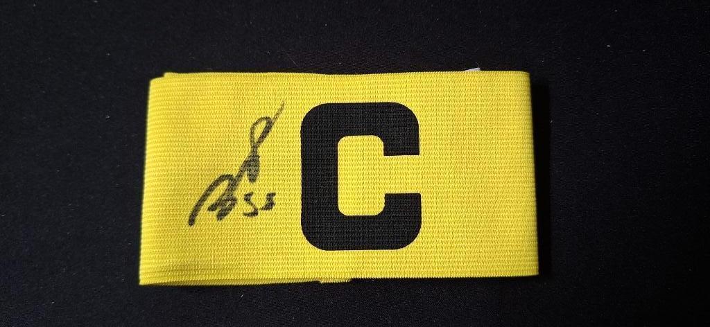 Aanvoerdersband met handtekening; Sean Steur # Ajax, Verzamelen, Sportartikelen en Voetbal, Ophalen of Verzenden, Nieuw, Ajax