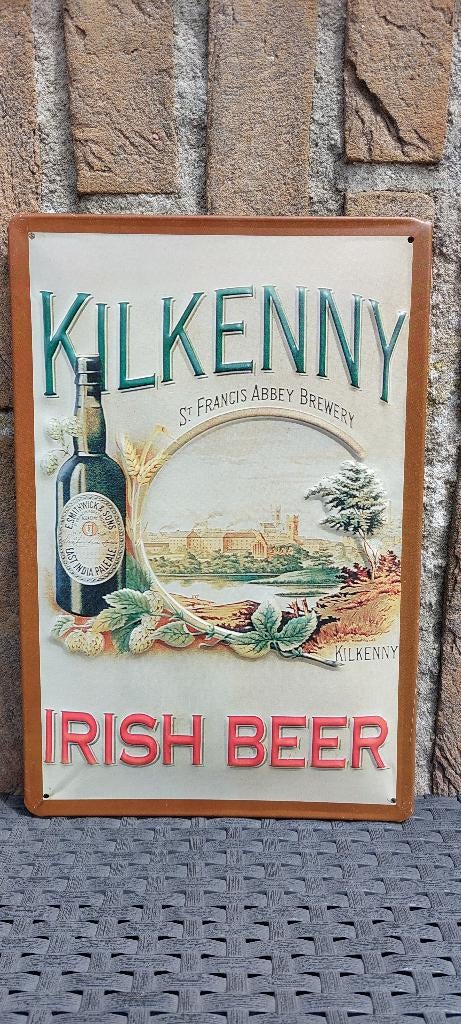 Reclamebord Kilkenny Irish beer, Verzamelen, Ophalen of Verzenden, Nieuw, Reclamebord, Plaat of Schild, Overige merken