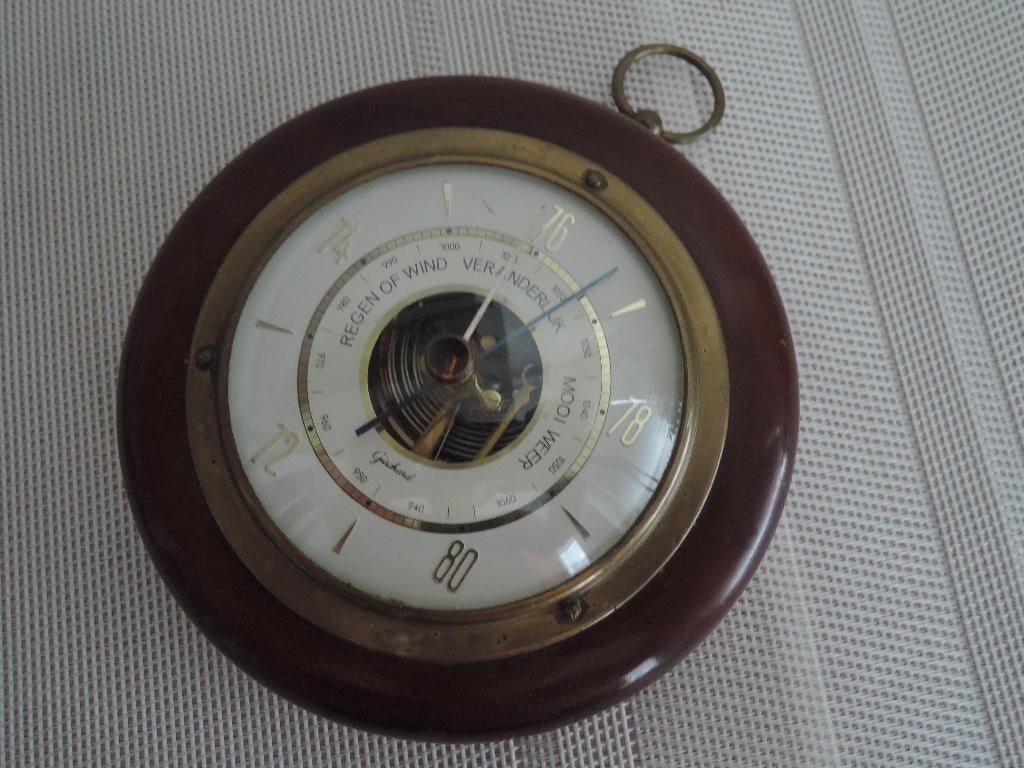 Ouderwetse barometer in prima staat, Ophalen of Verzenden, Zo goed als nieuw, Barometer