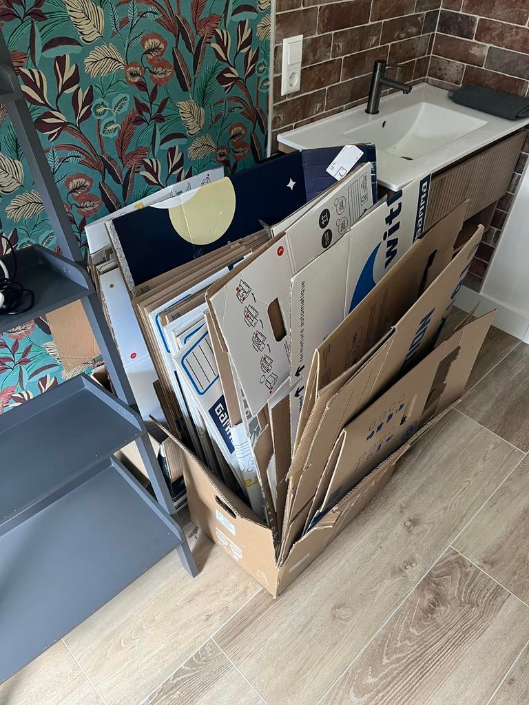 Diverse verhuisdozen - klaar voor uw verhuizing!, Ophalen, 40 tot 60 cm, Opvouwbaar, 50 tot 75 cm