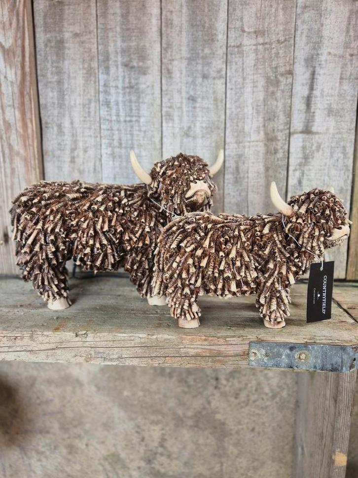 Schotse Hooglander Beeld - Countryfield (2 maten), Verzamelen, Beelden en Beeldjes, Nieuw, Dier, Ophalen of Verzenden