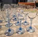 Vintage Luminarc Azur blauw glazen., Ophalen of Verzenden, Zo goed als nieuw, Overige typen