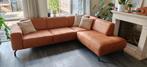 Hoekbank Bari - Cognac Rechts, Huis en Inrichting, Banken | Bankstellen, Ophalen, 250 tot 300 cm, Gebruikt, Hoekbank