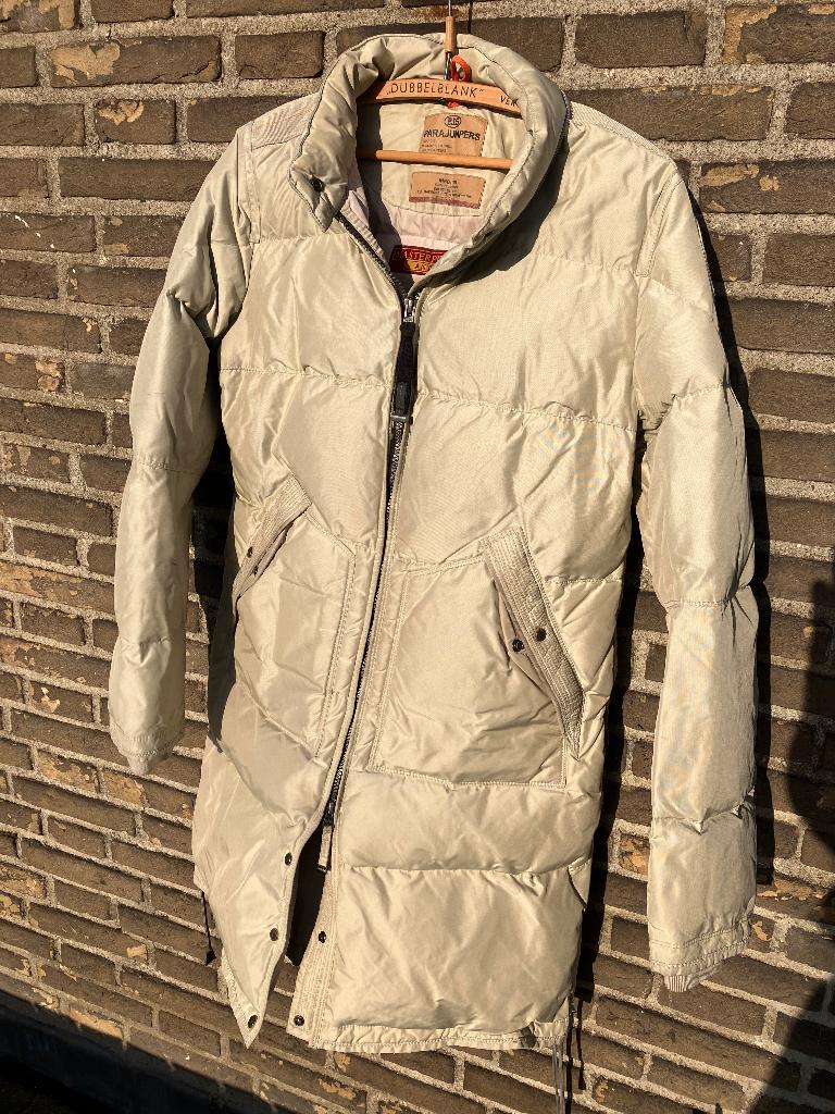 Warme Para Jumper jas met echt dons, Beige, Parajumpers, Zo goed als nieuw, Ophalen
