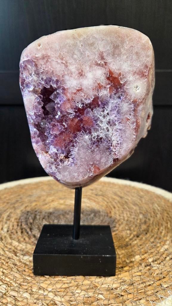 Roze amethist slab, Verzamelen, Mineralen en Fossielen, Ophalen of Verzenden