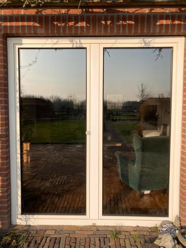 Tuindeuren, Doe-het-zelf en Verbouw, Kozijnen en Schuifpuien, Zo goed als nieuw, Deurkozijn, Hout, 150 tot 225 cm, Ophalen