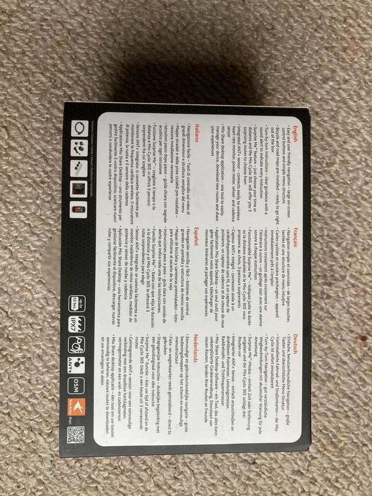 Mio Cyclo 305 fietscomputer, Fietsen en Brommers, Fietsaccessoires | Fietscomputers, Gebruikt, GPS, Ophalen of Verzenden