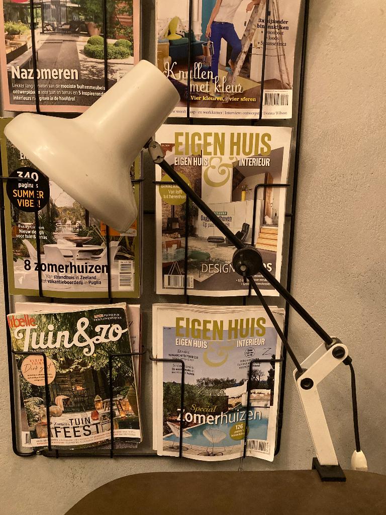 Vintage retro design IKEA jaren 80 1210 lamp bureaulamp lamp, Gebruikt, Ophalen of Verzenden, Vintage industrieel, Minder dan 50 cm