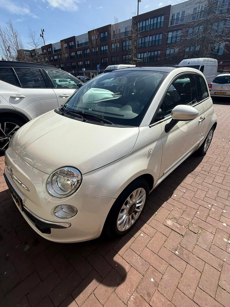 Fiat 500 0.9 Twinair C 2013 Wit, Auto's, Stof, Overige kleuren, 840 kg, Origineel Nederlands