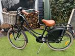 Zwarte 20 inch oma/transport fiets met mandje, Gebruikt, Versnellingen, 50 tot 53 cm, Ophalen