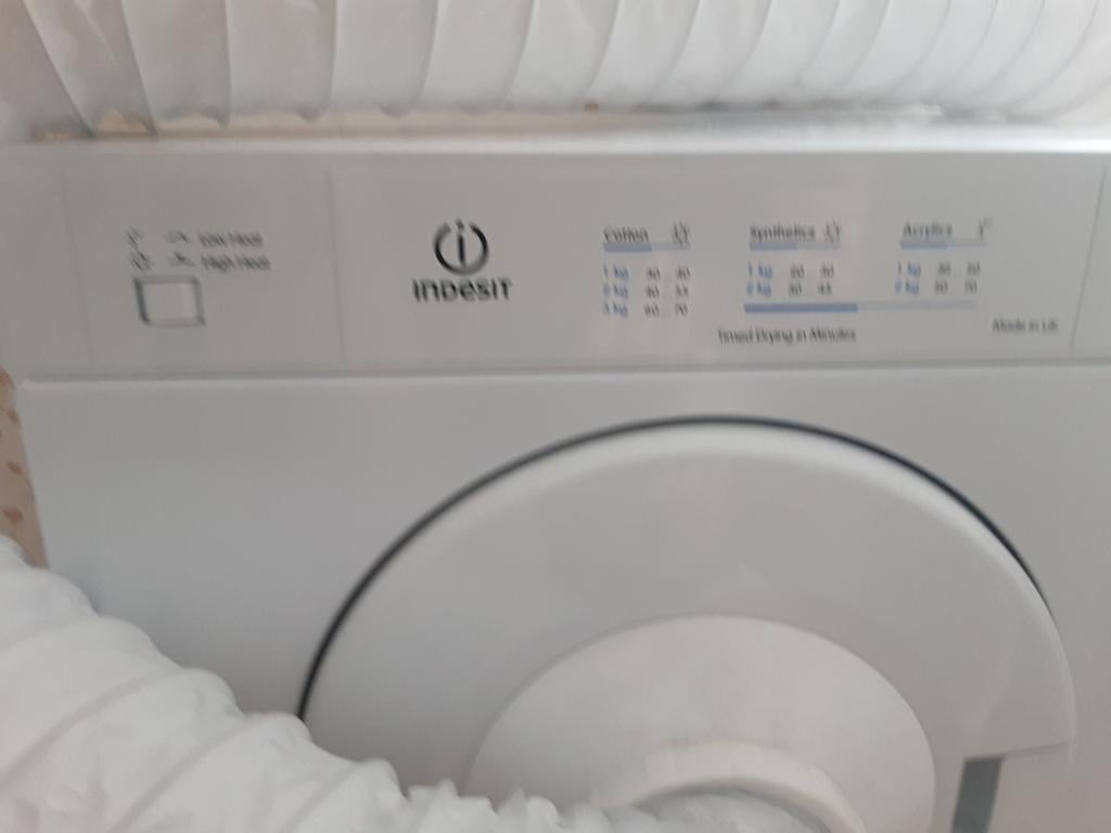Indesit wasdroger, Witgoed en Apparatuur, Wasdrogers, Ophalen, 6 tot 8 kg, Minder dan 85 cm, Luchtafvoer