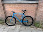 Blauwe herenfiets, 53 tot 57 cm, Ophalen, Gebruikt, Overige merken