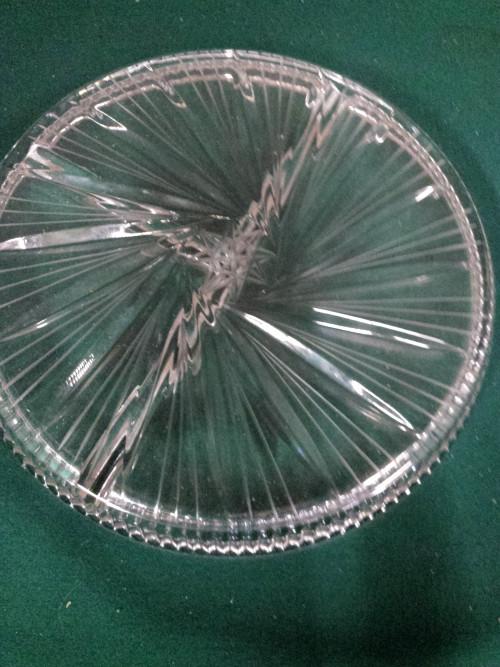 hapjes bord glas 3 vakken, Ophalen of Verzenden, 'T Olde Gre-j, Info@toldegrej.nl, Endepoelstraat 20f Didam