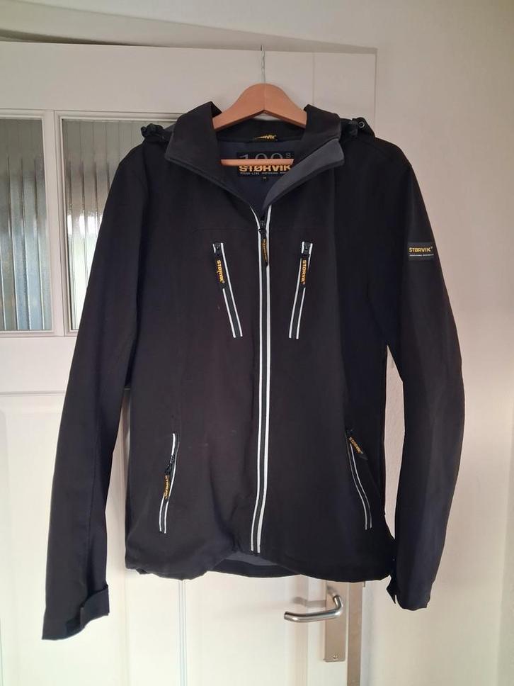Størvik Softshell Jas Zwart Maat M, Kleding | Heren, Jassen | Winter, Zo goed als nieuw, Maat 48/50 (M), Zwart, Ophalen of Verzenden