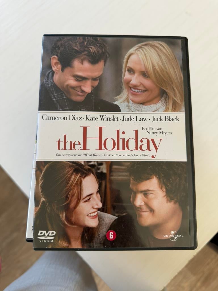 Dvd The Holiday (Cameron Diaz/Kate Winslet/Jude Law), Vanaf 6 jaar, Ophalen of Verzenden, Zo goed als nieuw, Romantische komedie
