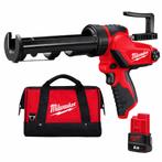 Milwaukee M12 kitspuit elektrisch met tas en 2.0 Ah accu, Ophalen, Nieuw