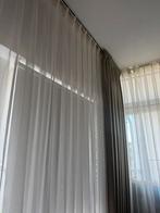 Vitrage + overgordijnen (zonsverduisterend), Ophalen of Verzenden, Zo goed als nieuw, 200 cm of meer