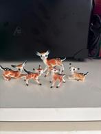 Vintage Porseleinen Hertjes Beeldjes - Bambi Stijl (4 cm), Ophalen of Verzenden, Zo goed als nieuw, Dier