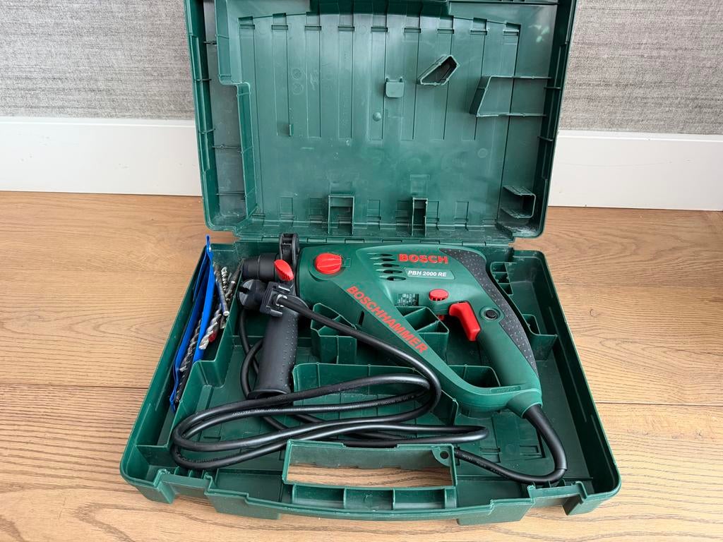 Bosch Boorhamer PBH 2000 RE SDS - Zo goed als nieuw, Ophalen, 600 watt of meer, Boor- en/of Breekhamer, Zo goed als nieuw