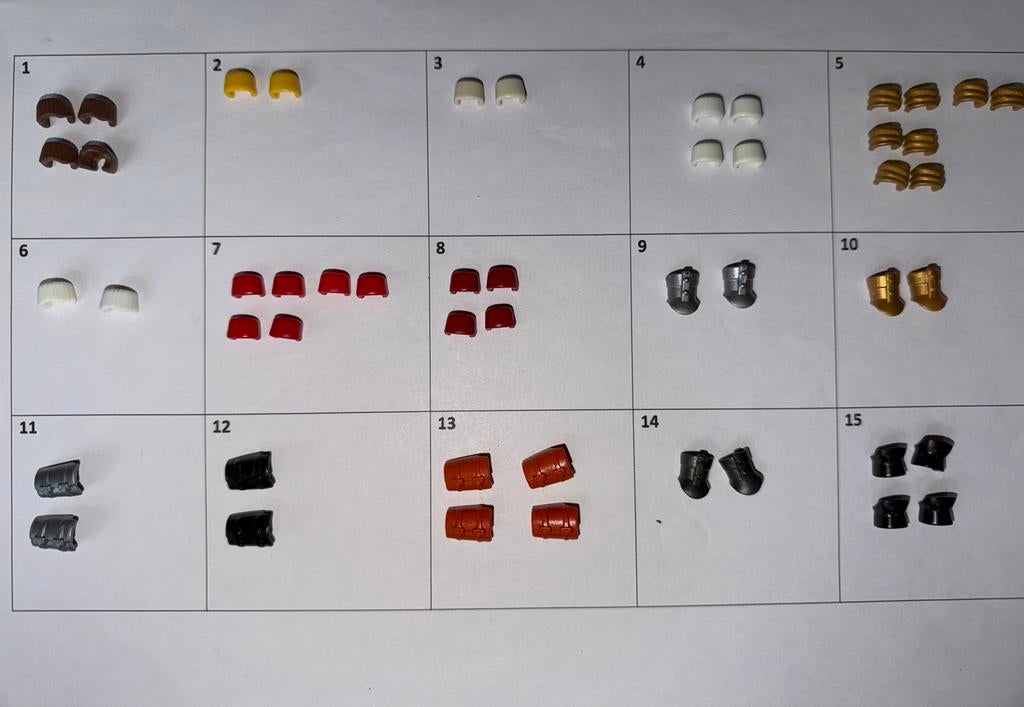 Mrt 713: playmobil: onderdelen: manchetten, Ophalen of Verzenden, Gebruikt, Los playmobil