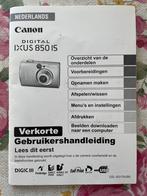 HANDLEIDING CANON IXUS 850 IS, Ophalen, Zo goed als nieuw