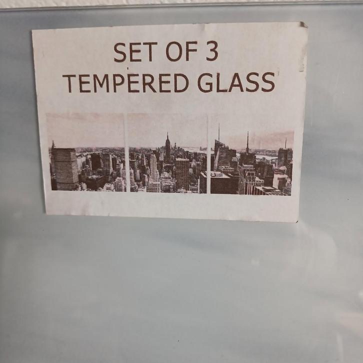 Drie Luik Glas schilderij nieuw, Antiek en Kunst, Kunst | Schilderijen | Abstract, Ophalen of Verzenden